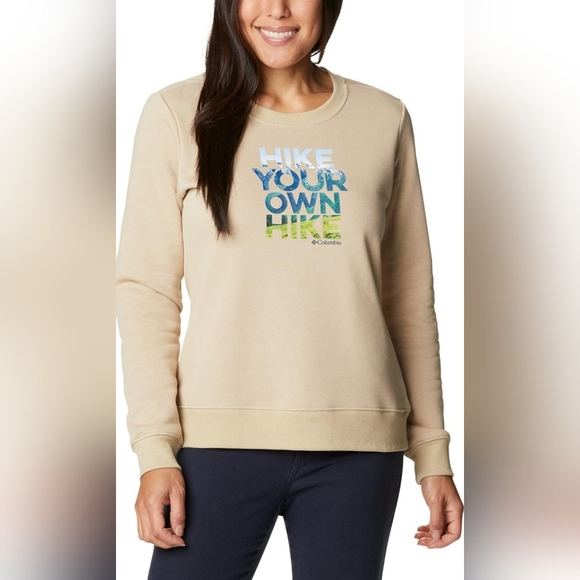 Columbia Tops - **SOLD** Columbia "Hart Mountain II" Graphic Crew Neck Sweatshirt